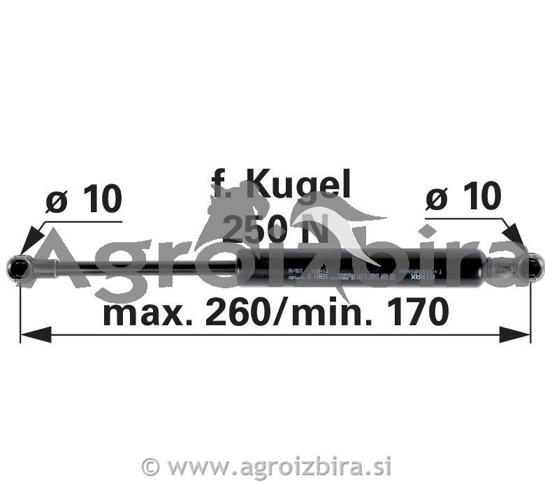 PLINSKI AMORTIZER L=245 F=250N JOHN DEERE