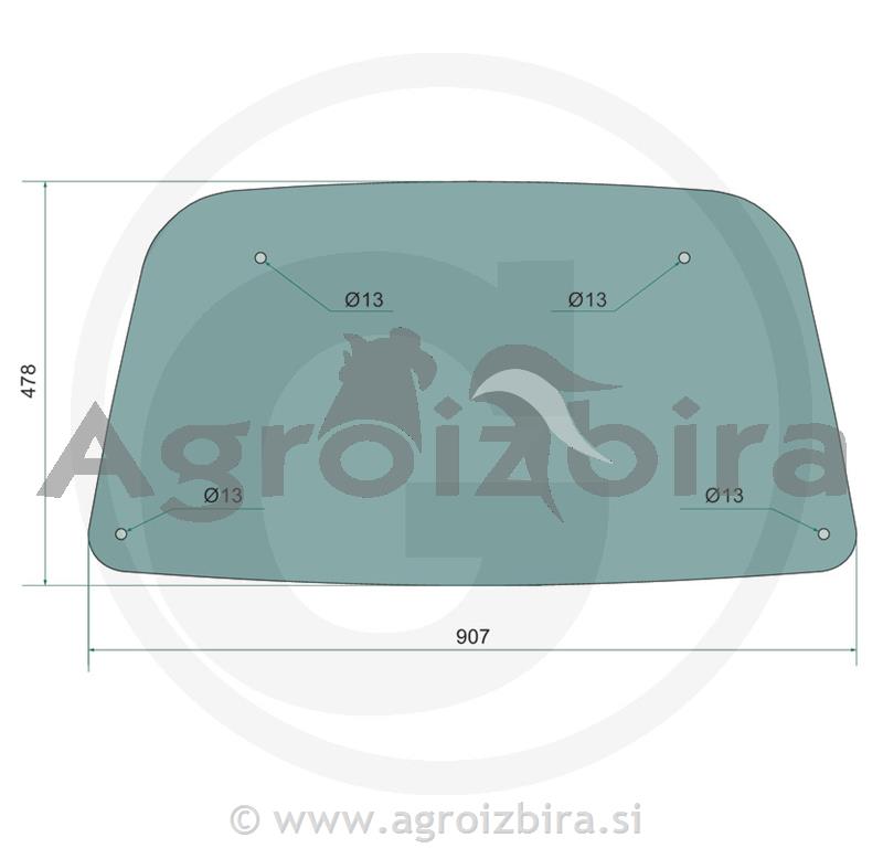 STEKLO ŠIBEDAH JOHN DEERE 5090R orig kab