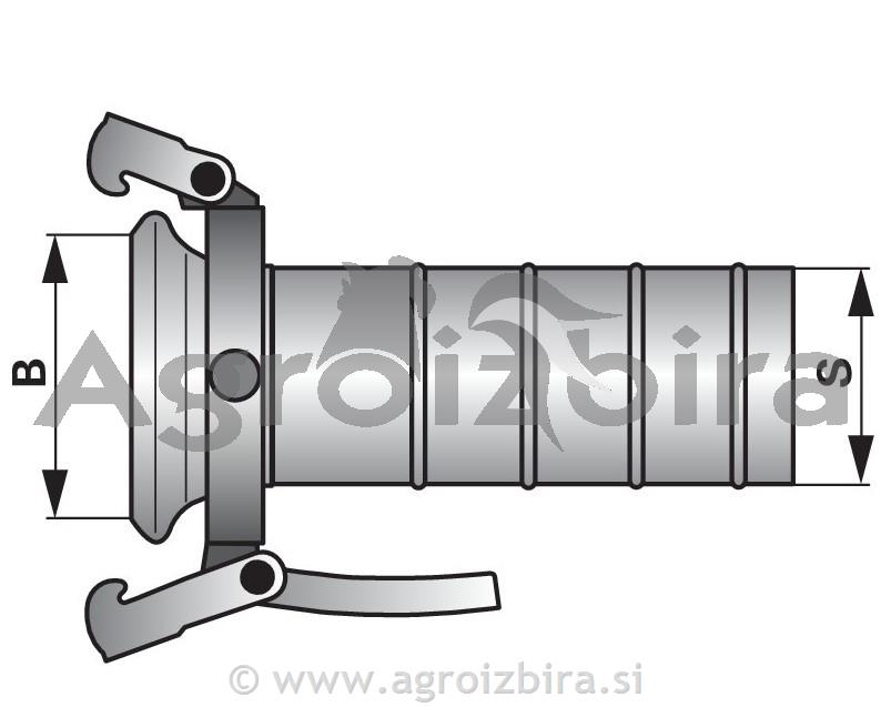 PRIKLJUČEK 5'' PERROT 133x75mm