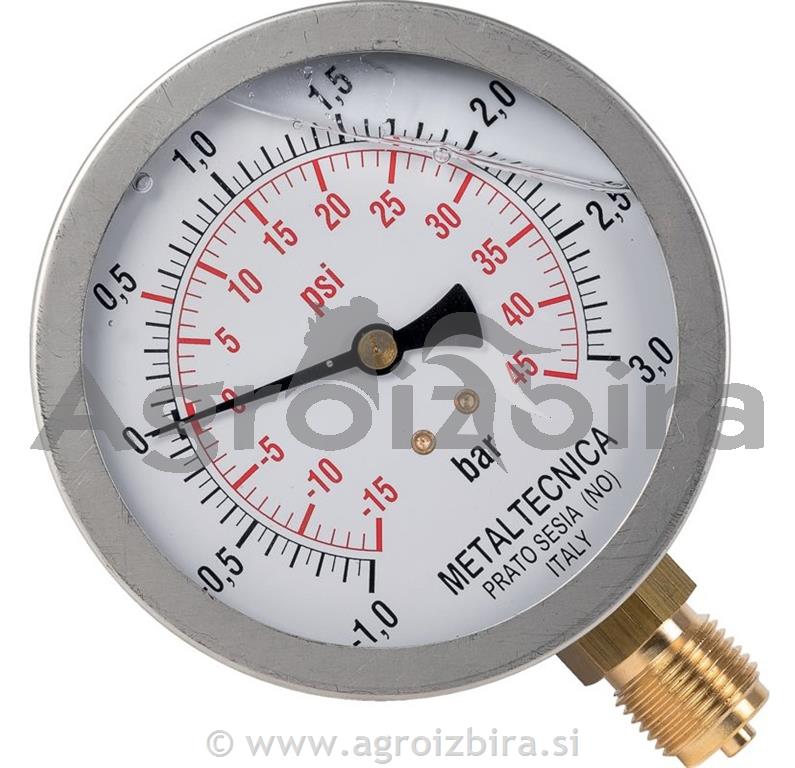 MANOMETER 100mm 1/2''