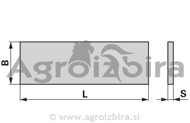 LAMELA ČRPALKE JUROP PRN 106 442,5X59,5X9